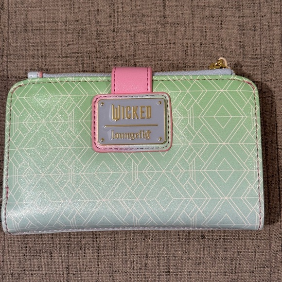 Loungefly Wicked Iridescent Ombré Mini Backpack and Wallet NWT - Picture 8 of 10